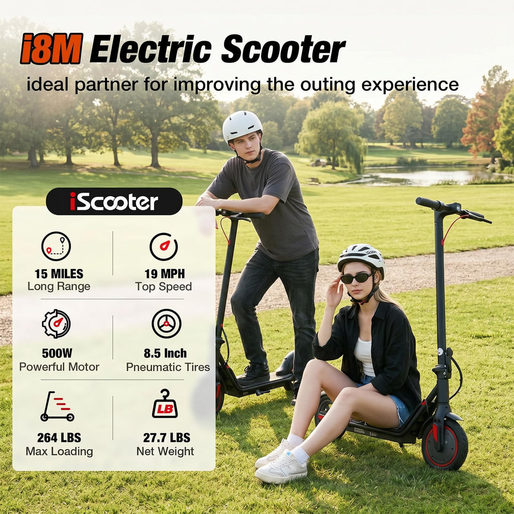 Electric Scooter with 8.5" Pneumatic Tires P182