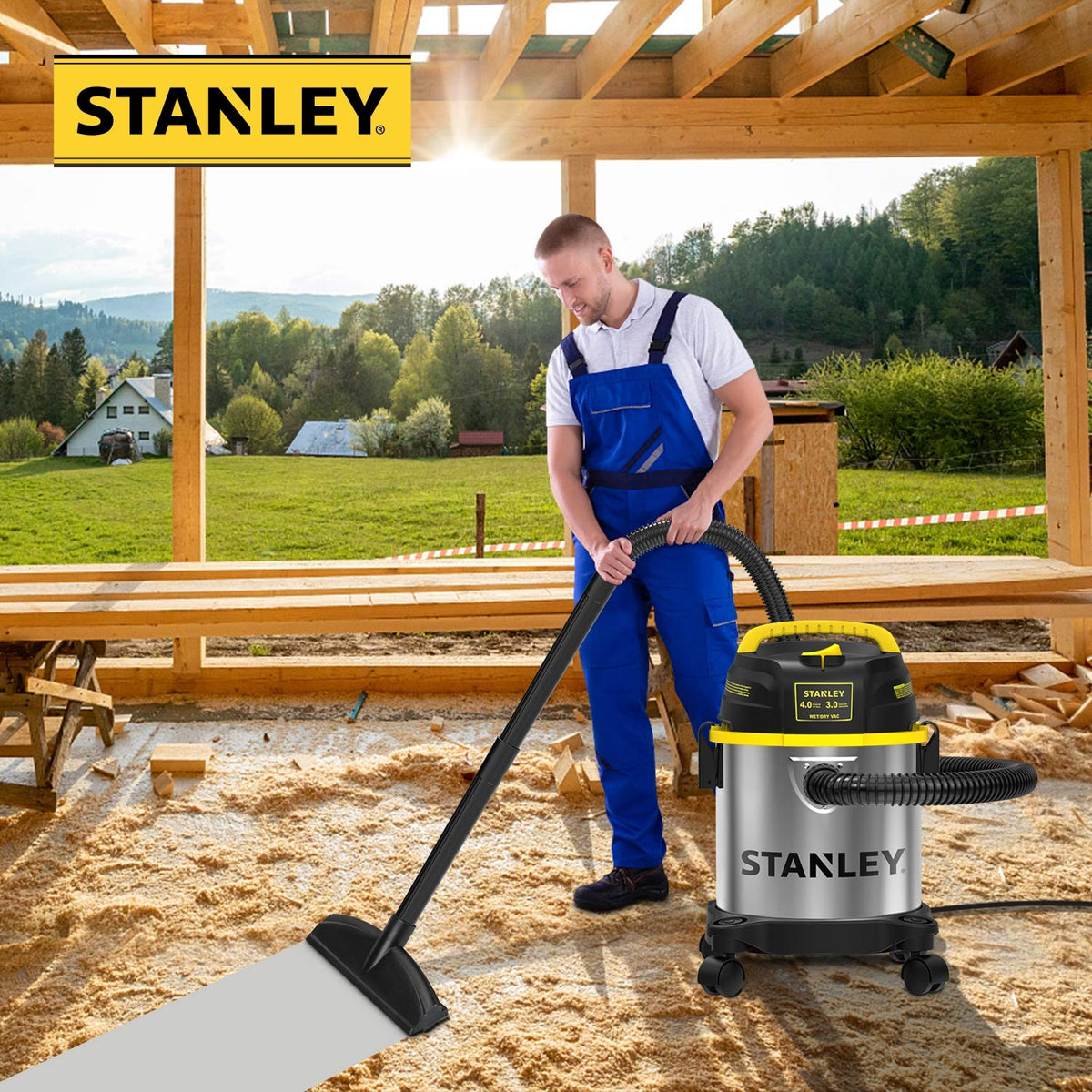 3 Gallon Stainless Steel Wet Dry Shop Vacuum M879