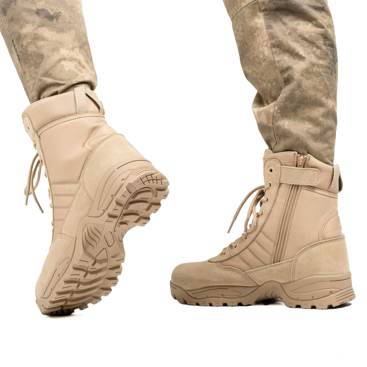 Men's Side Zipper Tactical Work Boots T646043