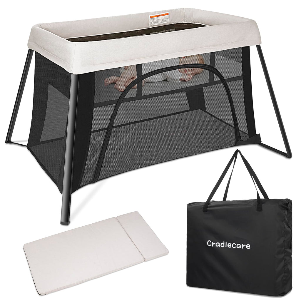 Beige Portable Travel Bassinet P73346