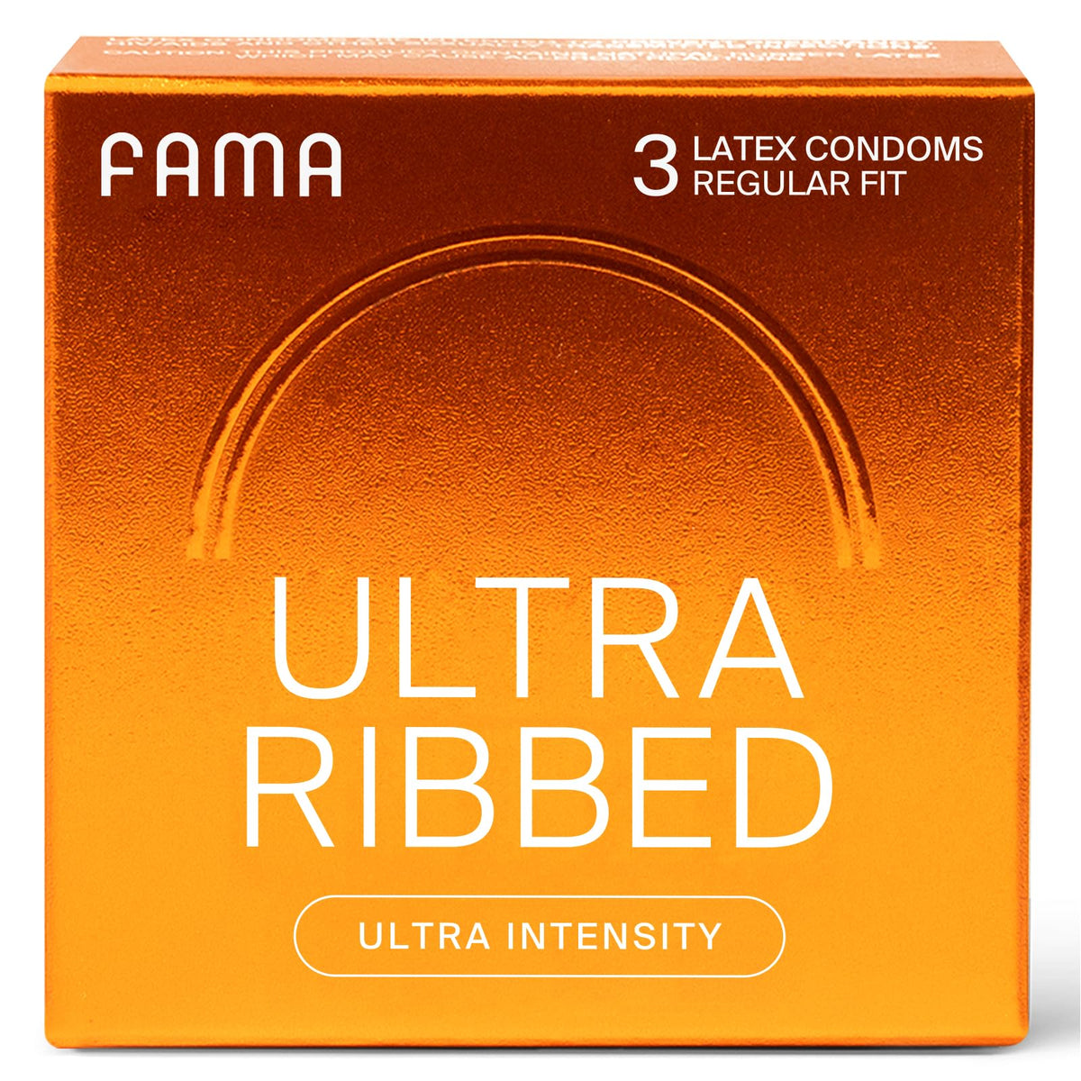 Ribbed Lubricated Natural Latex Condoms 3 Count B572