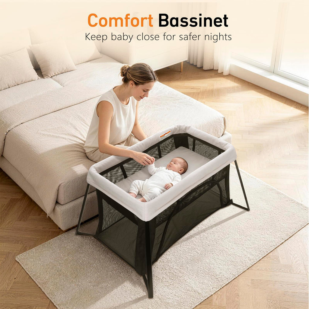 Beige Portable Travel Bassinet P73346