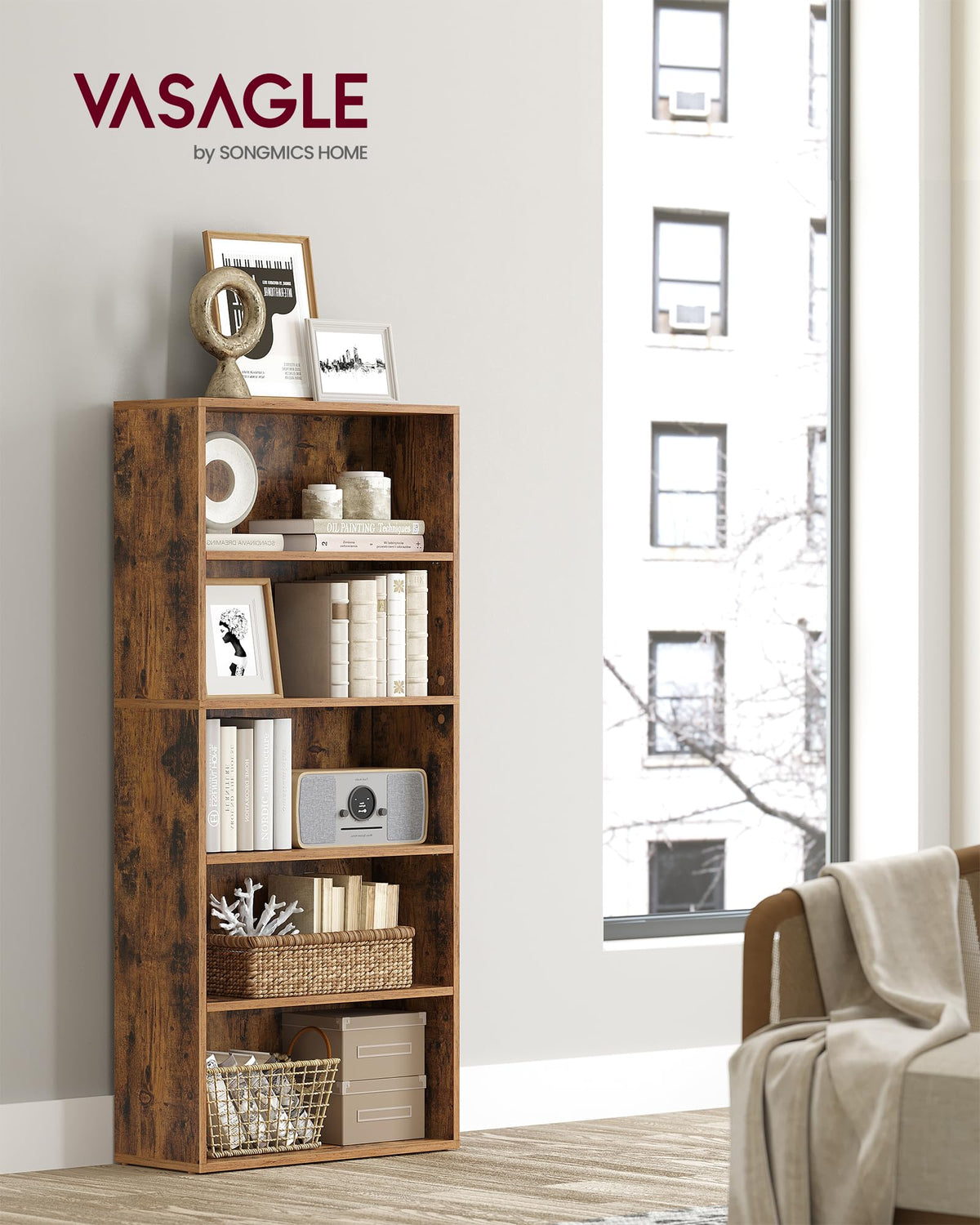 5-Tier Bookshelf Storage Organizer H9243
