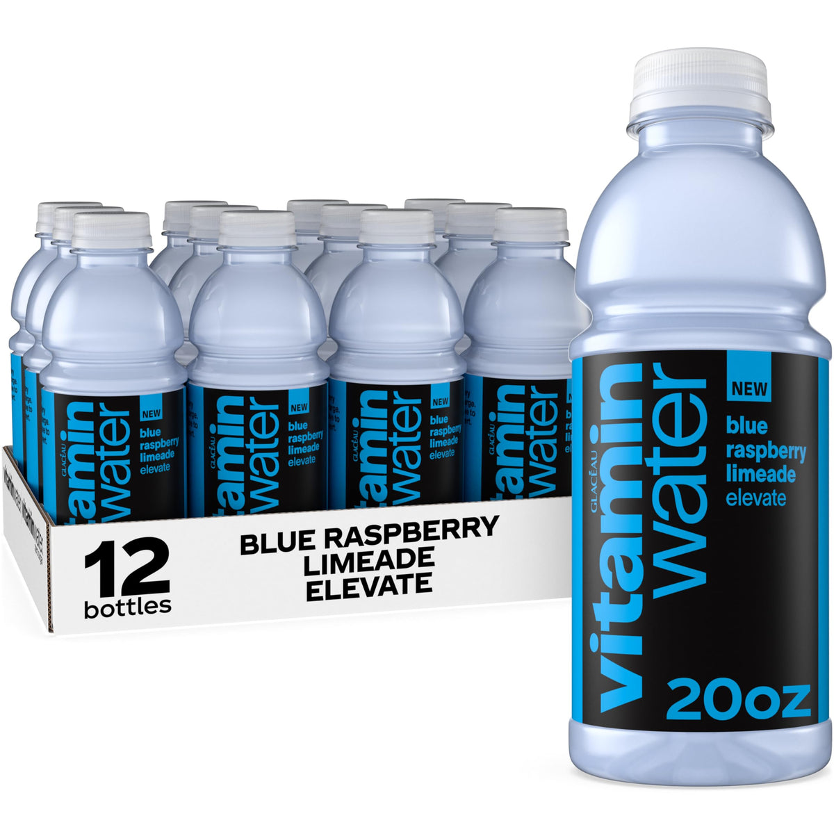 Blue Raspberry Limeade Nutrient Enhanced Water Beverage 20 oz 12 pack Z5489