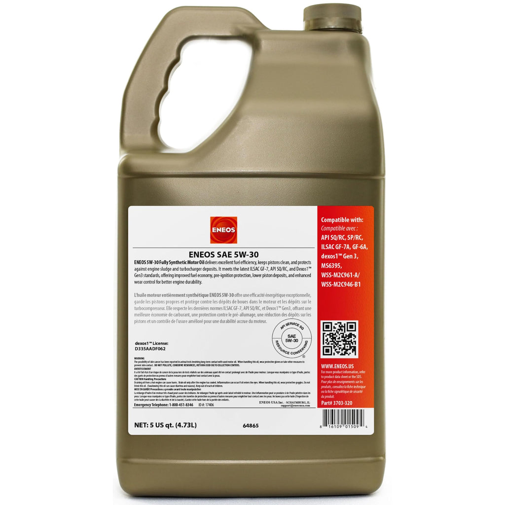 5W-30 Fully Synthetic Motor Oil 5 Qt H404