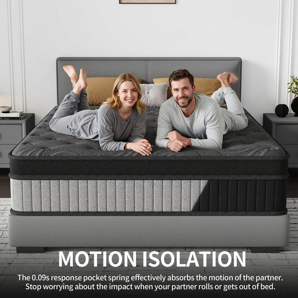 12 Inch Full Hybrid Memory Foam Mattress N9715