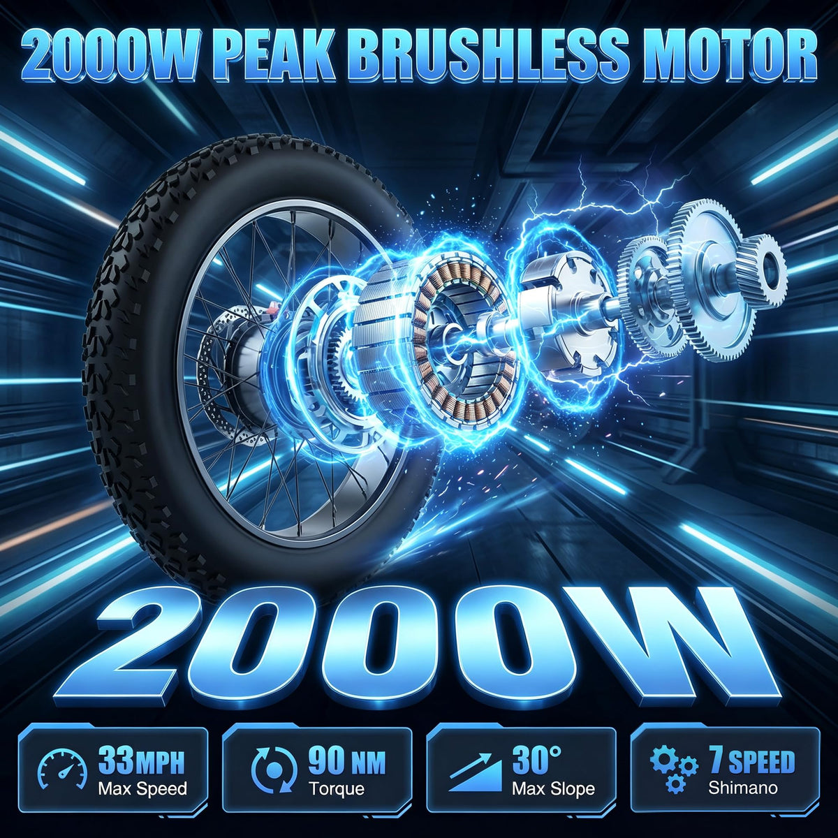 20" Fat Tire Electric Bike 48V W121