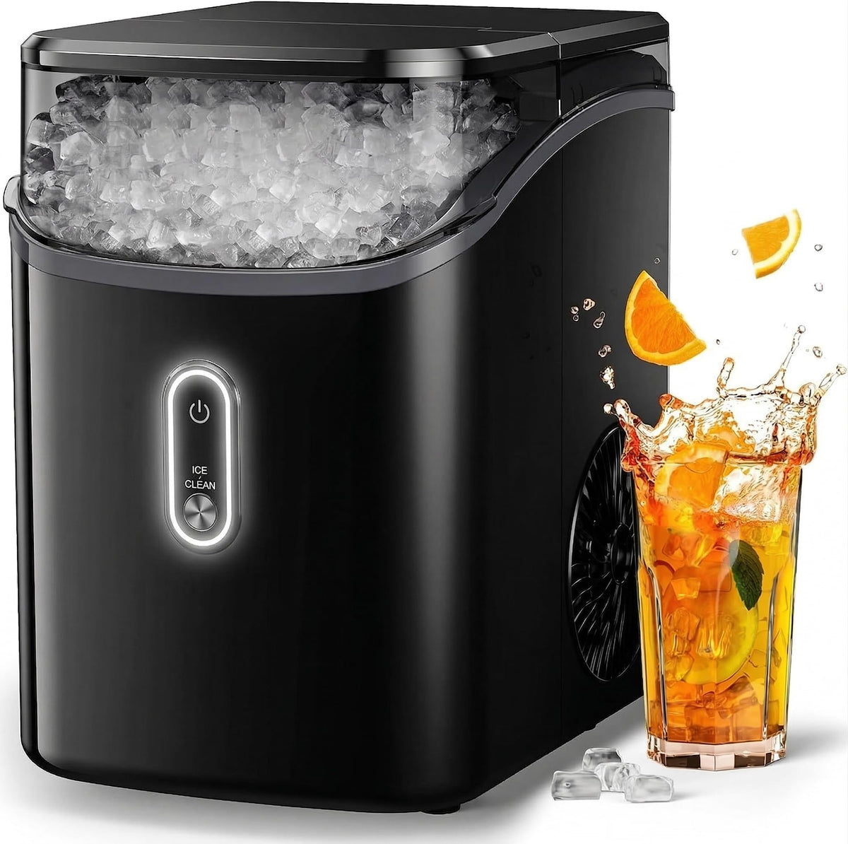 Nugget Pebble Ice Maker Countertop with Self-Cleaning R7242