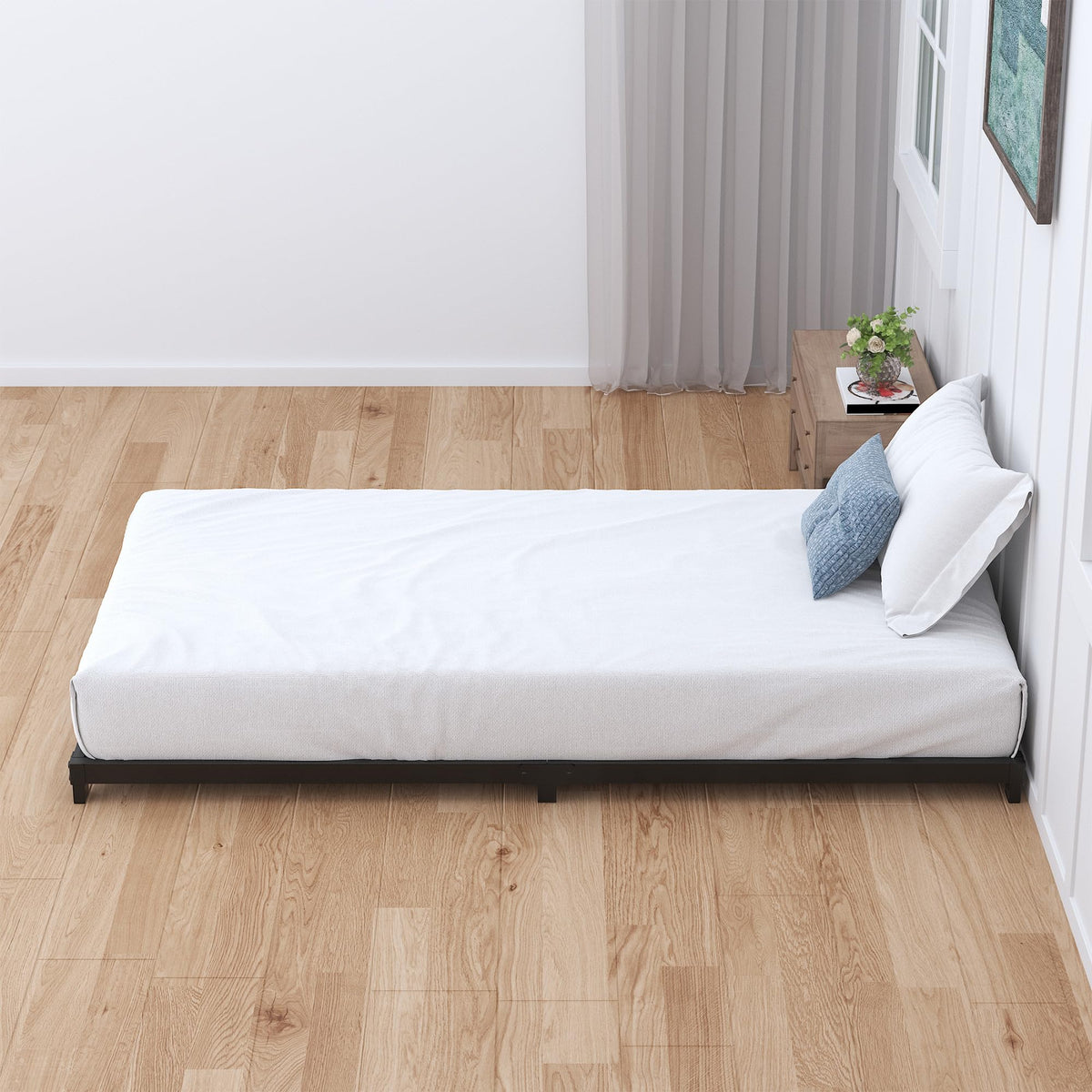 4 Inch Low Profile Twin Platform Bed Frame U927989