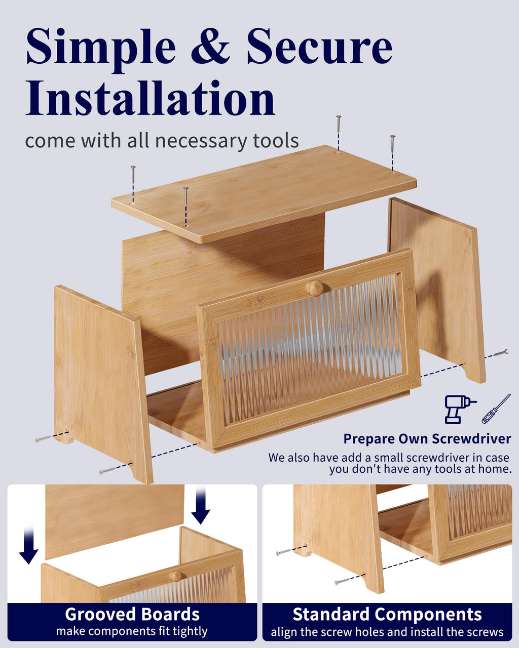 Wooden Bread Box N6248