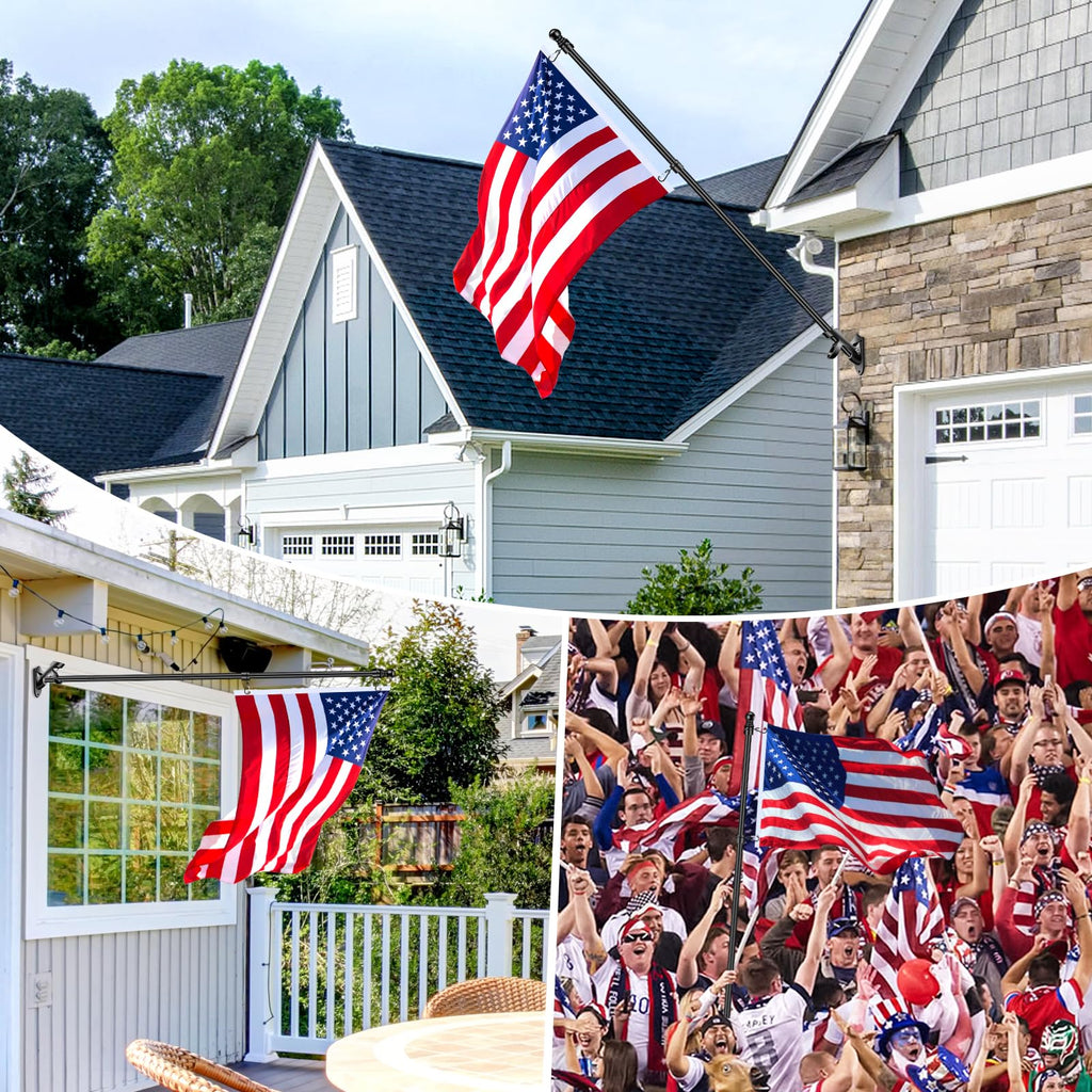 5 FT Stainless Steel Flag Pole Kit with Holder Bracket X301624