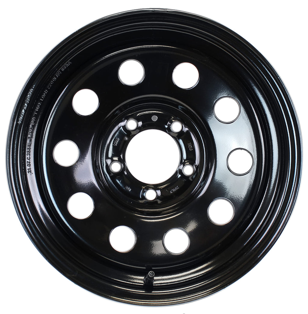 2-Pack 15 Inch 5 Lug Black Trailer Wheel H566