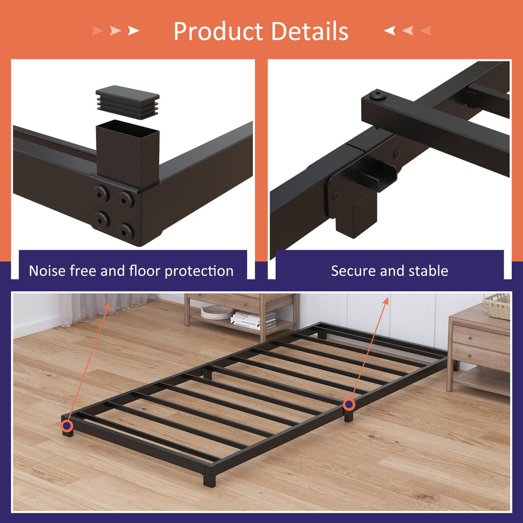 4 Inch Low Profile Twin Platform Bed Frame U927989