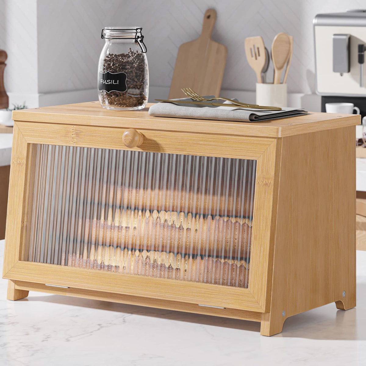 Wooden Bread Box N6248