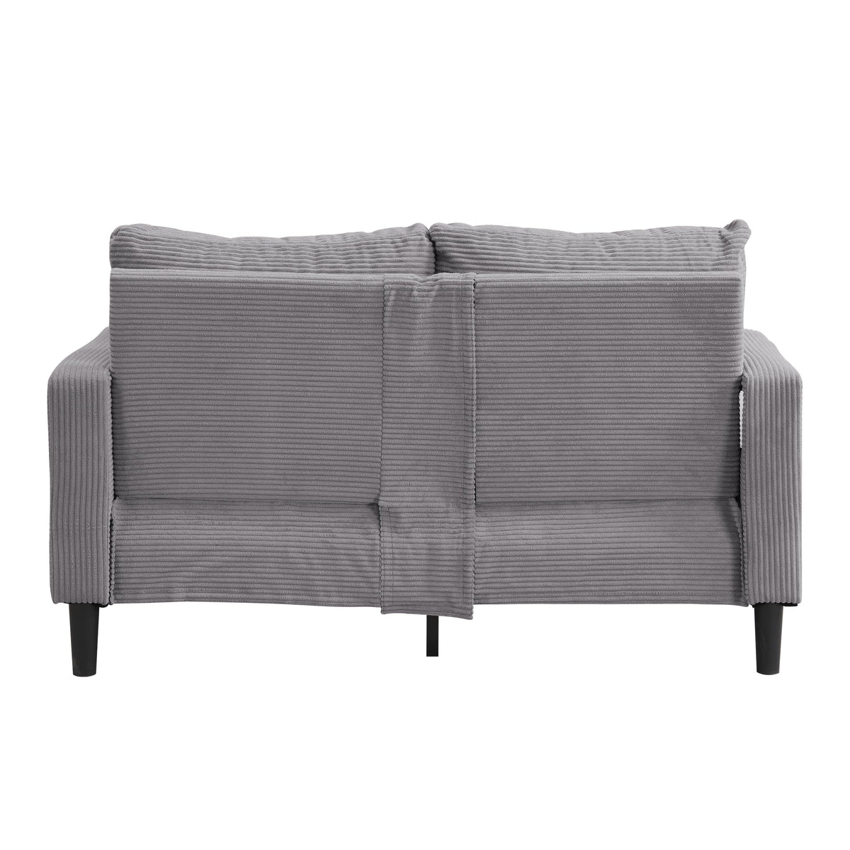 Oversized Corduroy Sofa with 2 Throw Pillows I1190