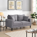 Oversized Corduroy Sofa with 2 Throw Pillows I1190