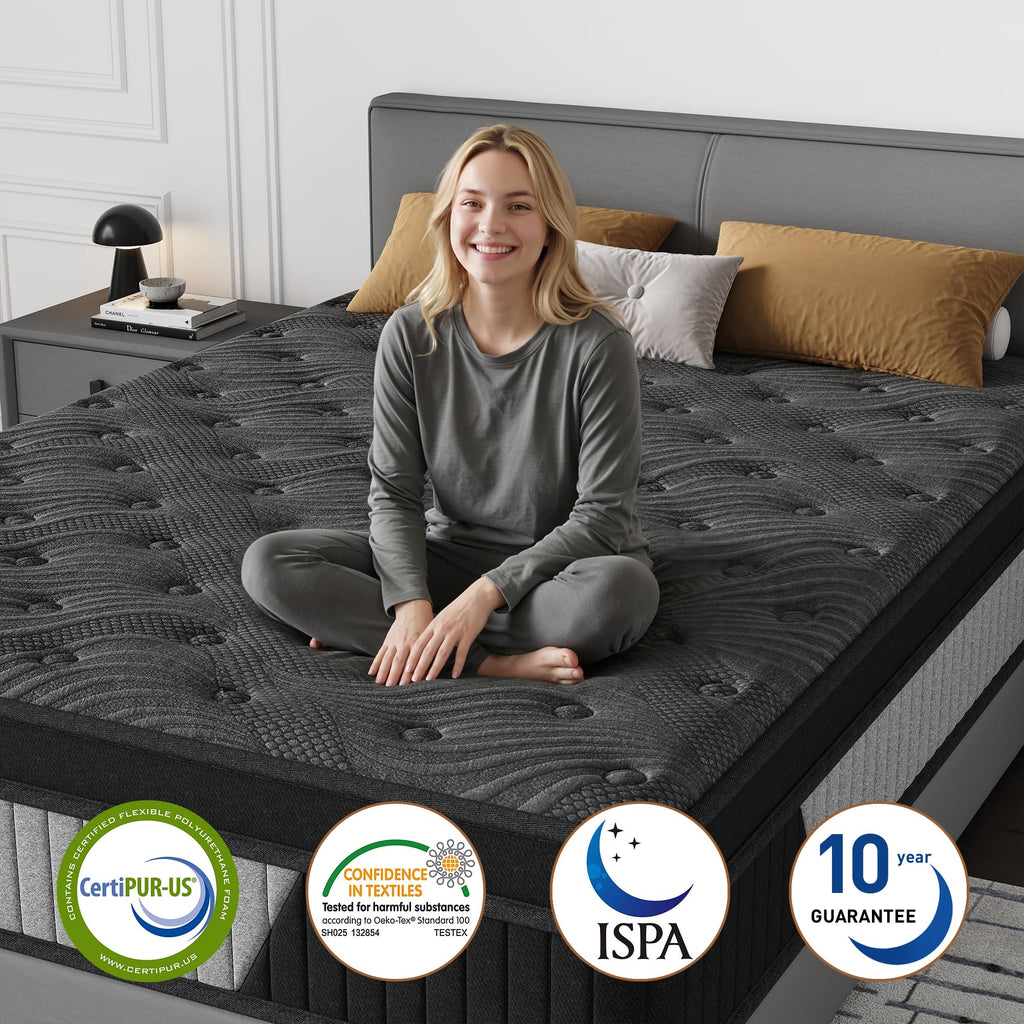 12 Inch Full Hybrid Memory Foam Mattress N9715