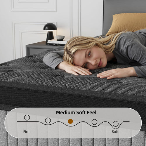 12 Inch Full Hybrid Memory Foam Mattress N9715